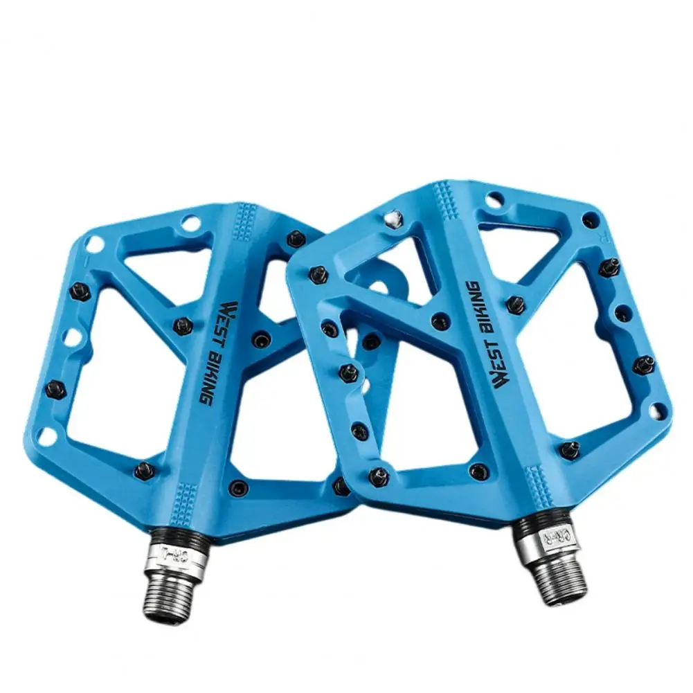 

1 Pair Bearings Bicycle Pedals Nylon Road Bmx Mtb Pedals Ultraligh Anti-skid Nail Smooth Bike Pedals Accessories