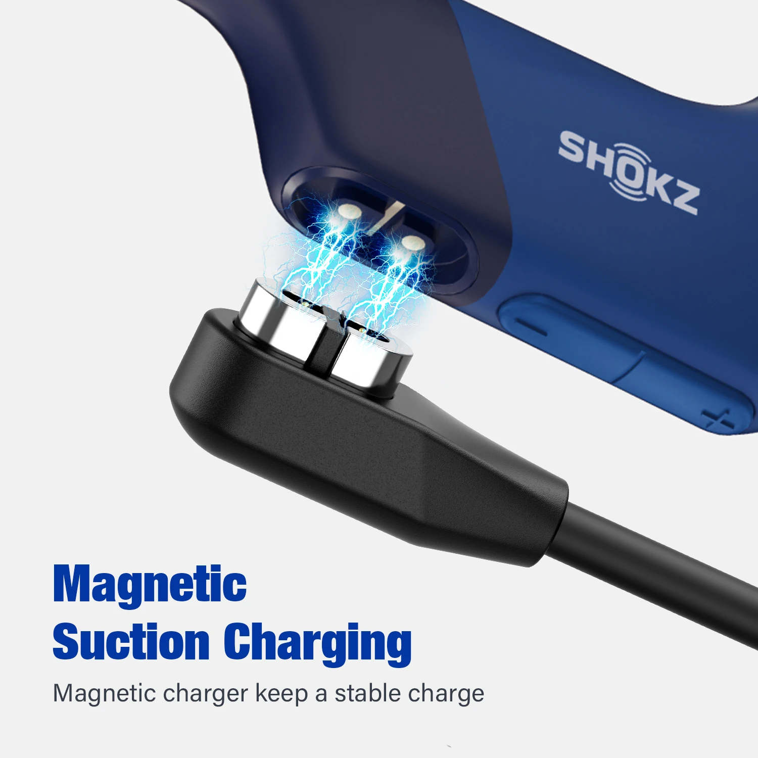 Bone Conduction Headphones Charger for Aftershokz Aeropex AS800/ S803/ S810 Shokz OpenRun Pro Magnetic USB/Type-C Charging Cable