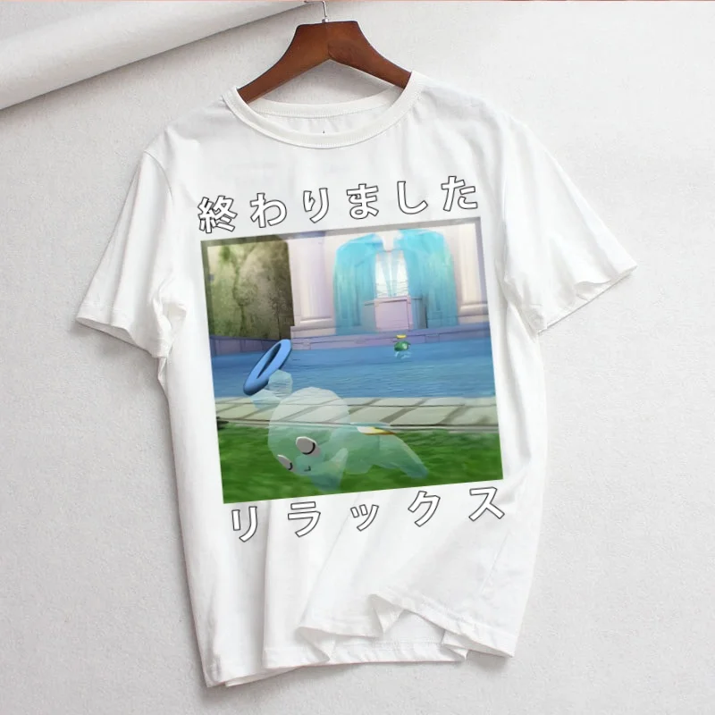 Frutiger Aero Sommer Mode Shirt Grafik T Shirt Frauen Tops Basis Oansatz T-shirts Lustige Mädchen T-shirt – Detail 3