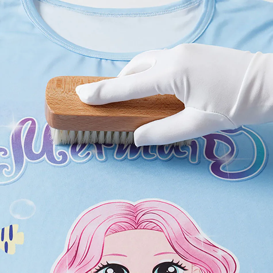 Children's Clothing Summer Short Sleeved Princess Dress Girl Mermaid Print Ice Silk Cute Sleeping Dress Sleepwear Nightgowns - Image 4