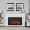 75” Electric Fireplace,with Mantel, Replaceable Fireplaces Insert Heater, Realistic Log and Flame Effect, Electric Fireplace 2