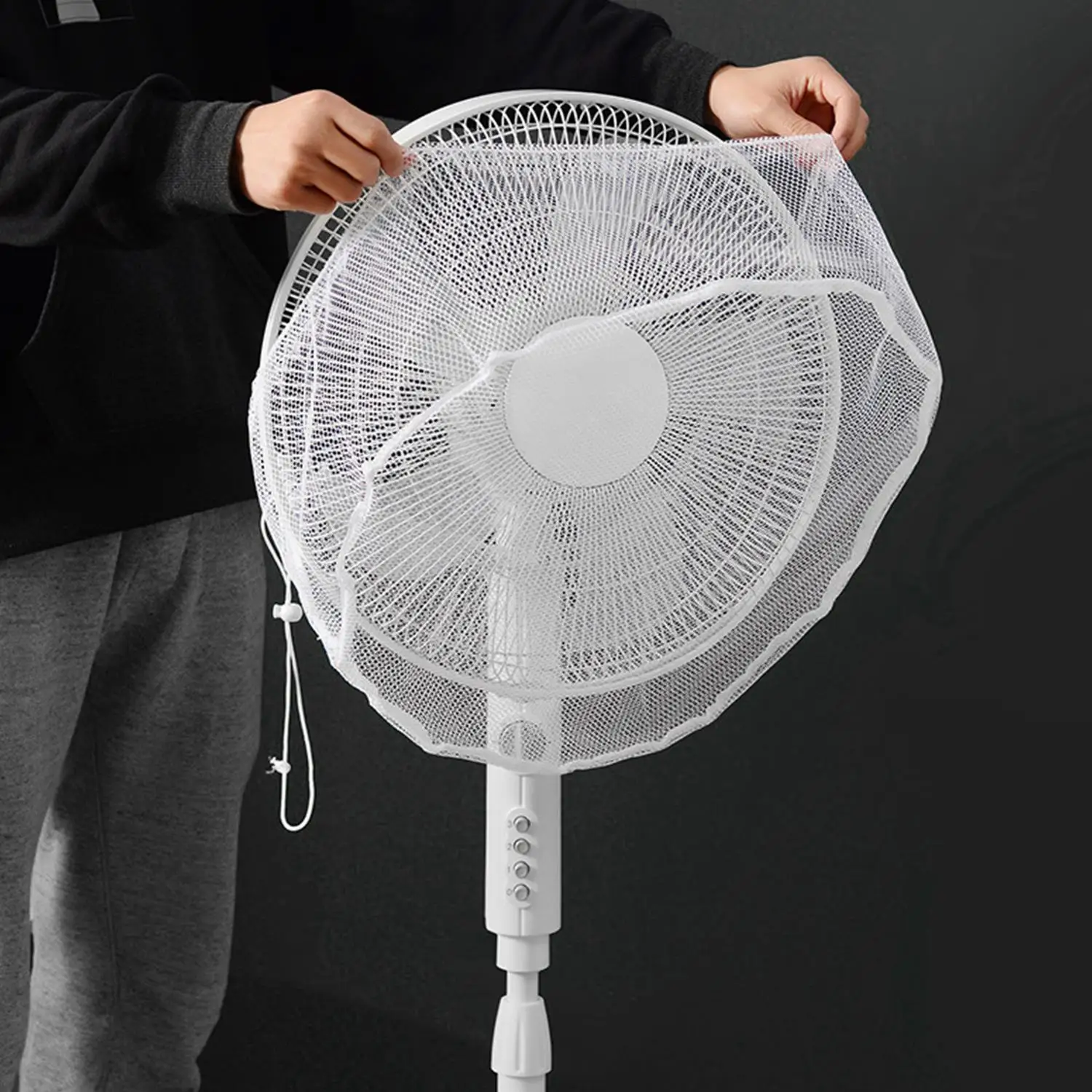 Dust Cover Fan Cover 1PC Fan Dust Cover Electric Fan Dust Protection Cover Floor Fully Enclosed 40-50cm Universal