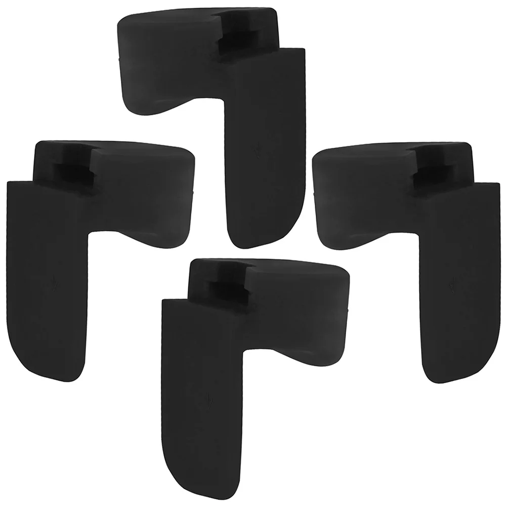 4 Pcs Rest Mat Clarinet Round Color Long Handle Thumb Pad (black) *4pcs Instruments Retro Flute Stand Silica