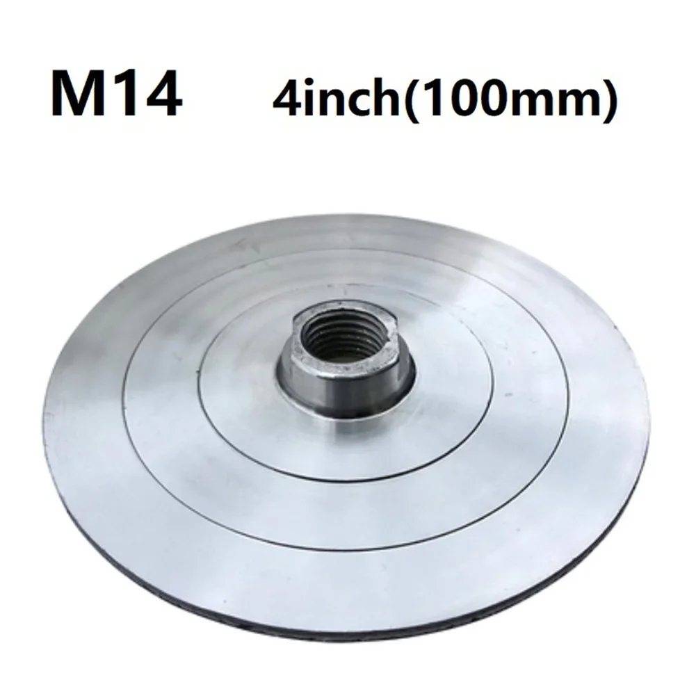 4'' 100mm Aluminum Backer Polishing Pad Diamond Grinding Sanding Discs Thread Back Pad Abrasive Tools Power Tools Parts