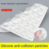 Transparent PVC Crash Pad Transparent Self-Adhesive Door Stopper Rubber Damping Bumper Cabinet Silicone Furniture Pad Protector 2
