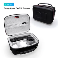 XANAD EVA Hard Case for Sony ZVE 10 Camera Fits Vlogger Accessory Kit Tripod and Microphone Carrying Storage Bag(only bag) 3