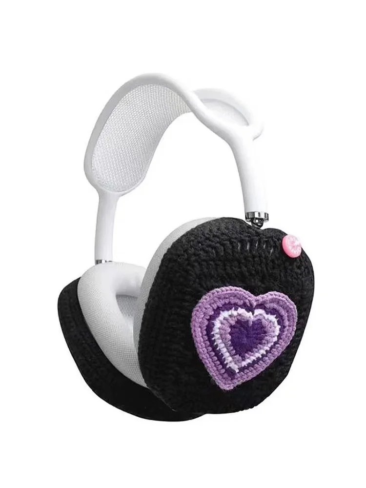 手編みウールイヤホンカバー Apple Airpodsmax イヤホンカバー 織り