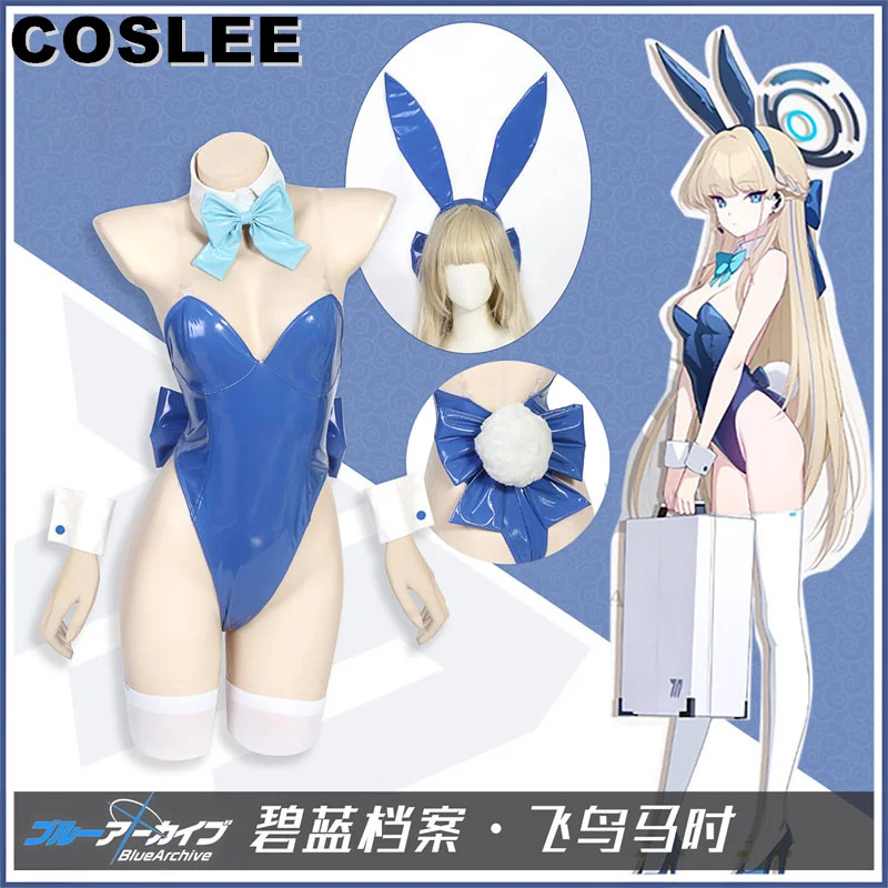 

COSLEE Blue Archive Toki Asuma Lovely Bunny Girl Jumpsuits Game Suit Cosplay Costume Halloween Party Outfit For Women New 2023