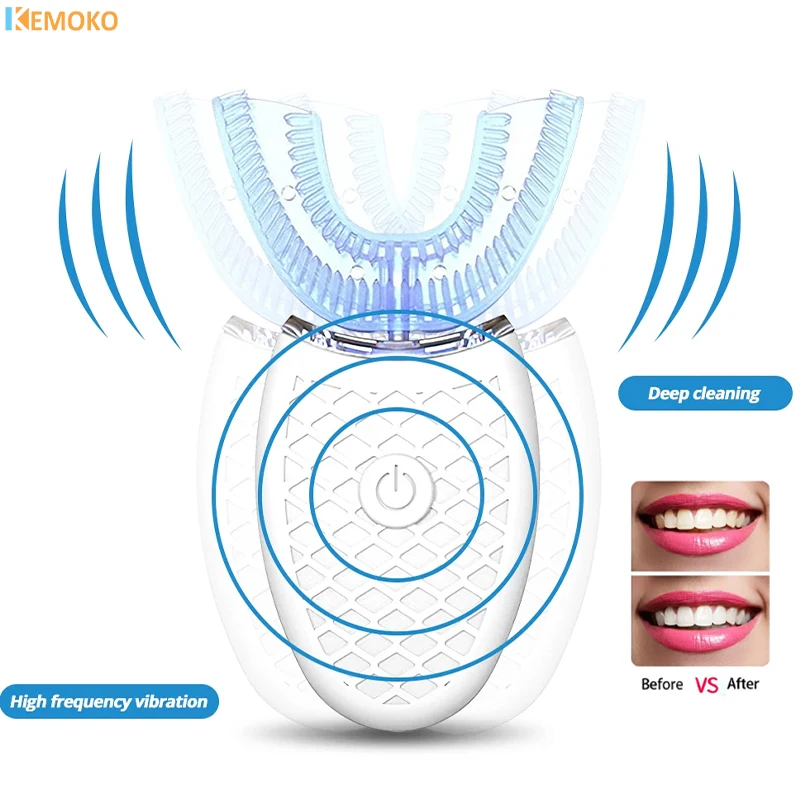 Electric Toothbrush Toothbrush 360 Degrees Intelligent Silicon Head Sonic Automatic USB U-Type Charge Waterproof Toothbrush