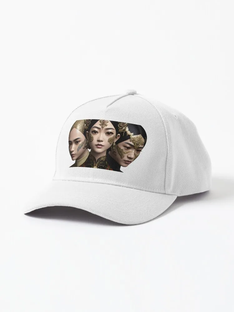 

Картина женщины в роскошной традиционной шляпе