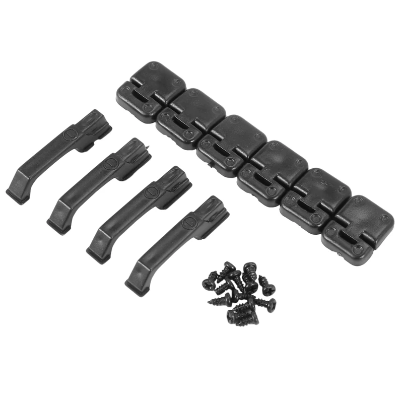 

1Set Black Plastic Climbing Car Door Hinges & Door Handles For 1:10 RC Crawler Traxxas TRX4