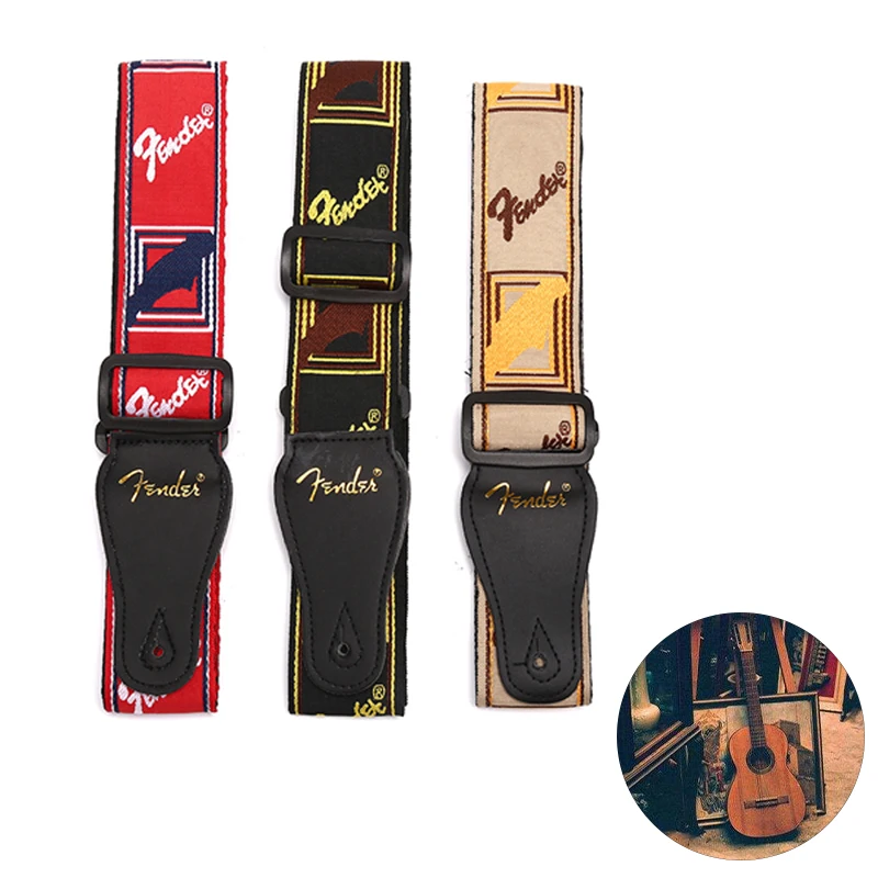 Guitar Strap Electric Guitar Adjustable Guitar Accessories Leather Ends