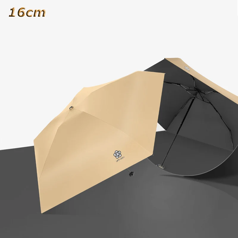 

16cm 5 Fold Small Mini Sun Umbrella Lightweight Windproof Travel Portable Anti UV Sunscreen Parasol Pocket Compact Sunshade Gift