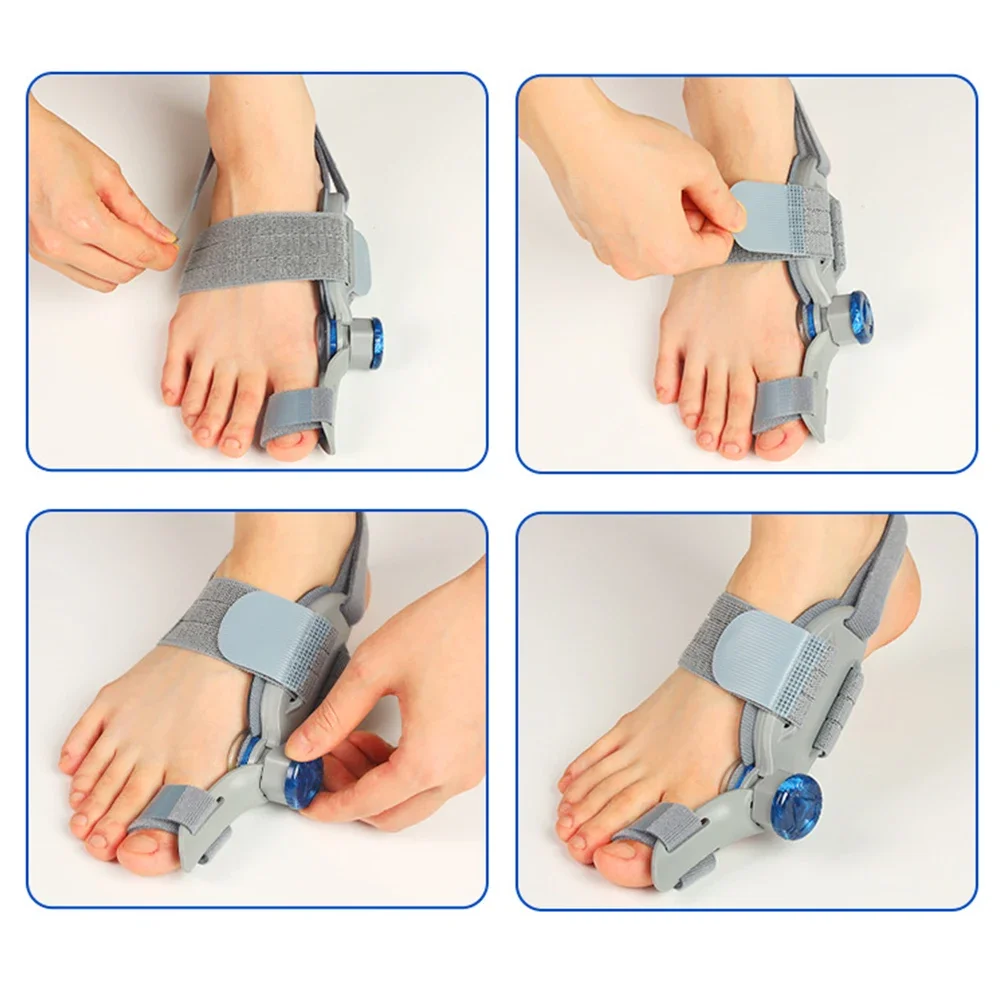 Bunion Corrector Unisex Foot Hallux Valgus Braces Rotatable Toe Separator Straightener Adjustable Pedicure Finger Toe Corrector