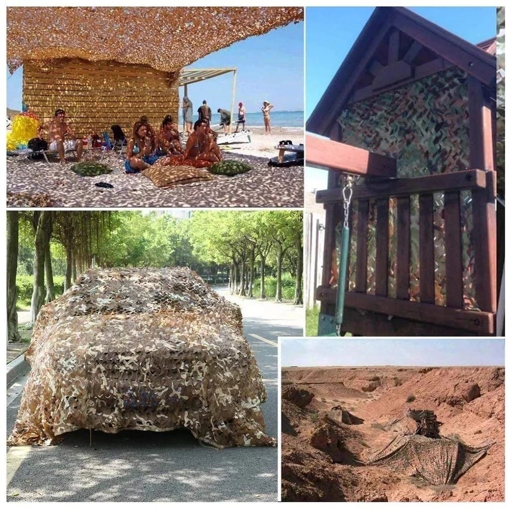 Description Picture 6 of itemMilitary camouflage net hunting camouflage net for awning gazebo, car tent, garden sun net, camouflage mesh white army green