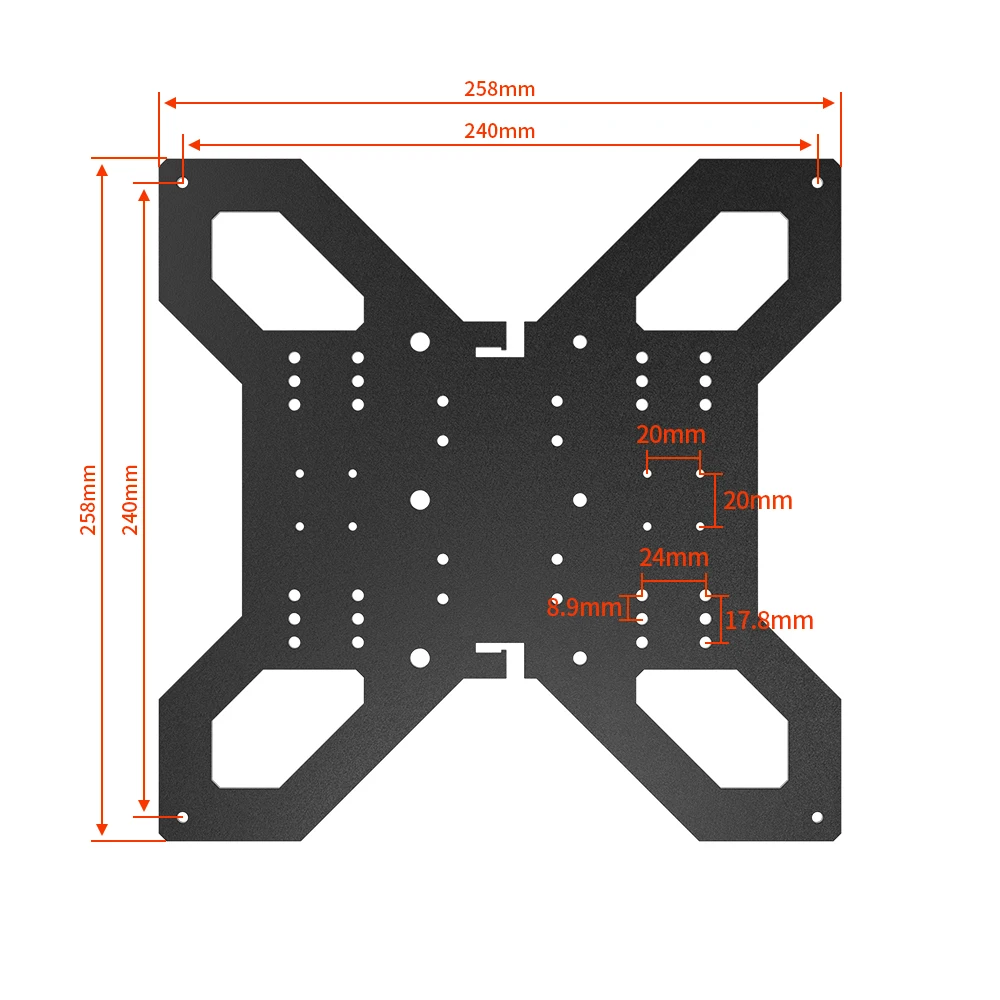 Axis Hot Bed Support Plate Atualização da Impressora 3d Peças 3d para 310 mm Aluminum Heatbed Plataforma Hotbed Trilho de Compatibilidade Linear y - Imagem 4