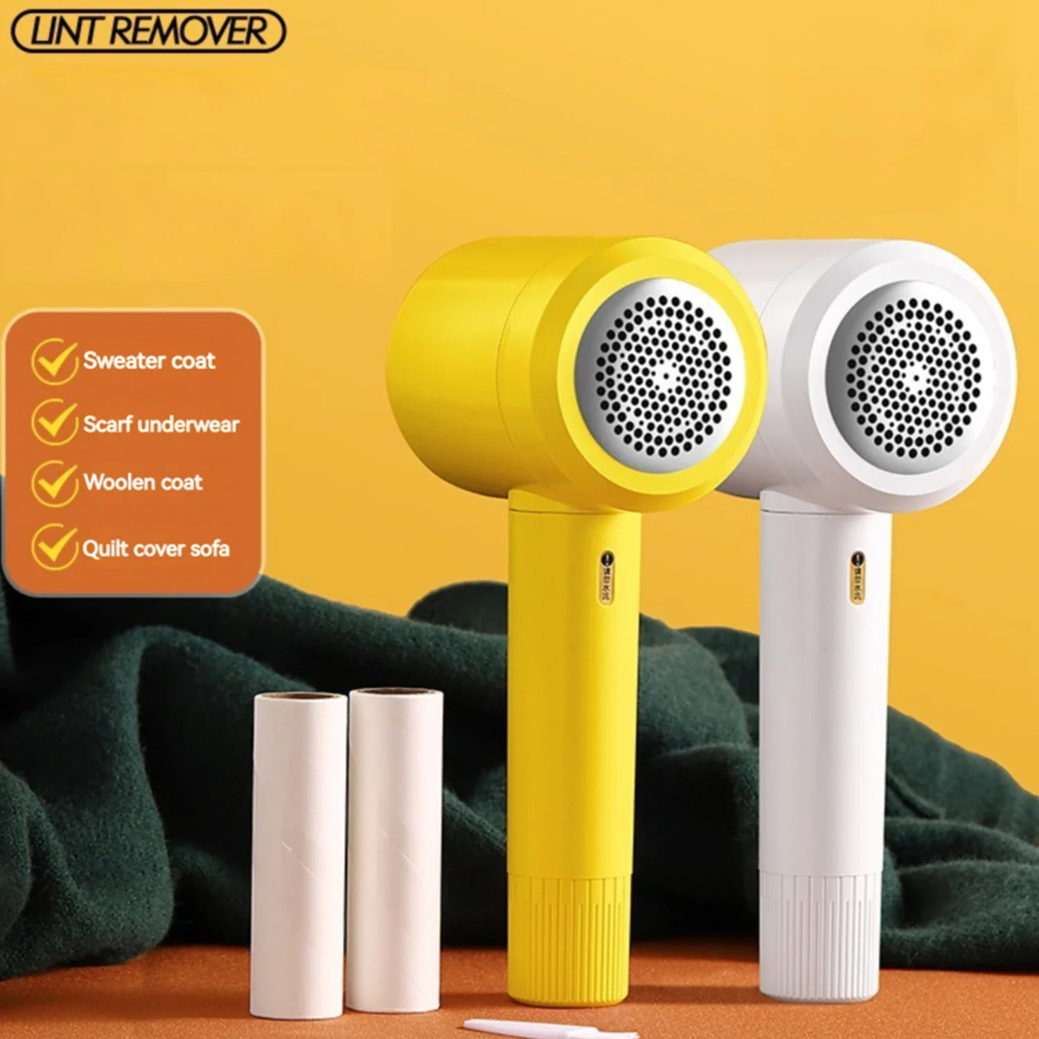 

Electric Lint Remover,Trimmer Sweater,Pilling Wool Shaver,Fabric Razor for Clothes,Pants,Carpet,Sofa Balls Fuzz Granule Removal