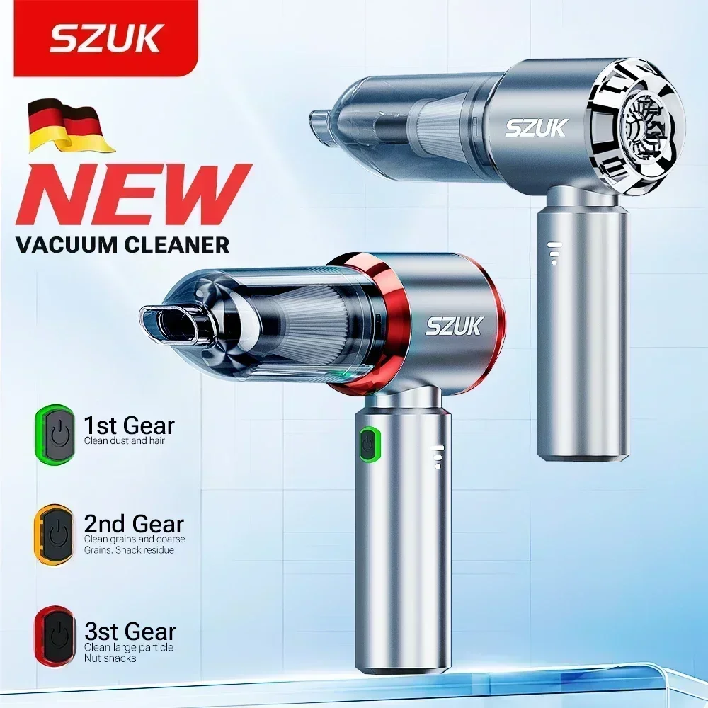SZUK Car Vacuum Cleaner Mini Powerful Handheld Wireless Portable for Car Home Appliance