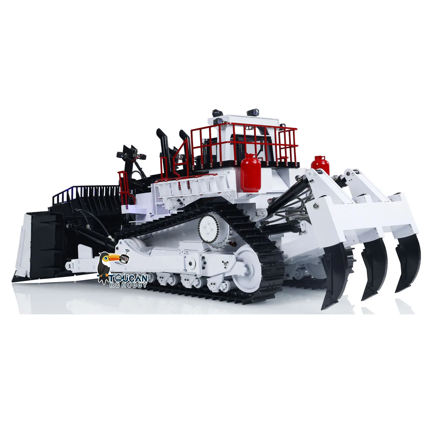 Metal RC Hydraulic D11T Bulldozer 1/14 Scale Finished Radio Control Dozer Model Light Sound Servo Electric Ladder Toys TH24083 4