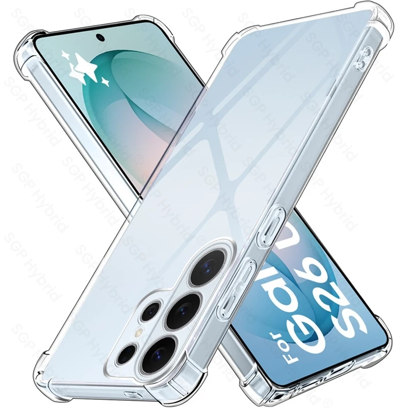 Premium Anti-Yellow Clear TPU Soft Cover - Shockproof Armor Coque