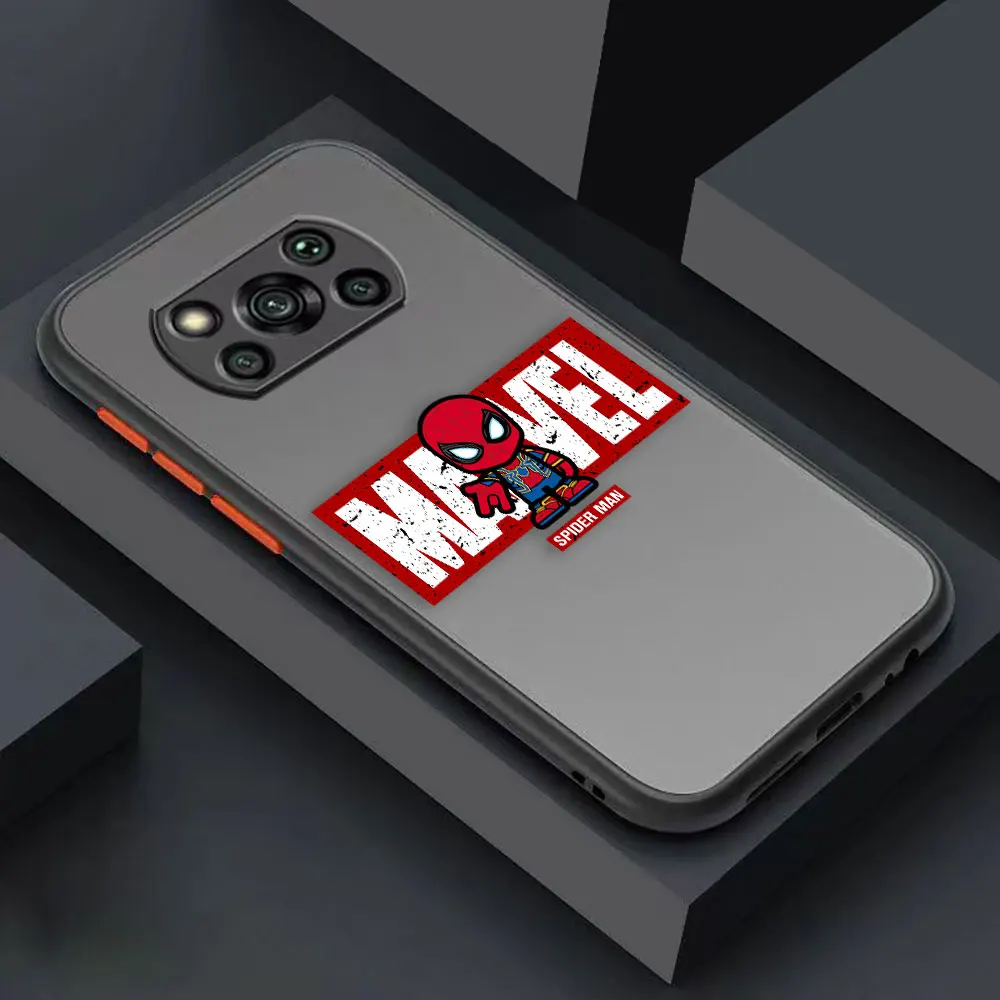 thumbnail image 1 of Funda mate para Xiaomi POCO X4 X3 X2 M4 M3 M2 F4 F3 GT F2 C40 CC9 PRO 4G 5G CIVI Funda el guapo Marvel Avengers dibujos animados, 1 of 5
