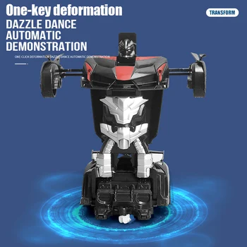 Electric RC Car 2 In 1 Transformation Robots Sports Vehicle Model Robots Boys Toys Remote Cool RC Deformation Cars Kid Toy Gifts