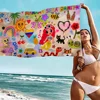 K-Karol G Hot Singer Beach Towels Shower Towel Sauna Travel Spa Microfiber Quick Dry Gym Accessories Cute Room Decor 5