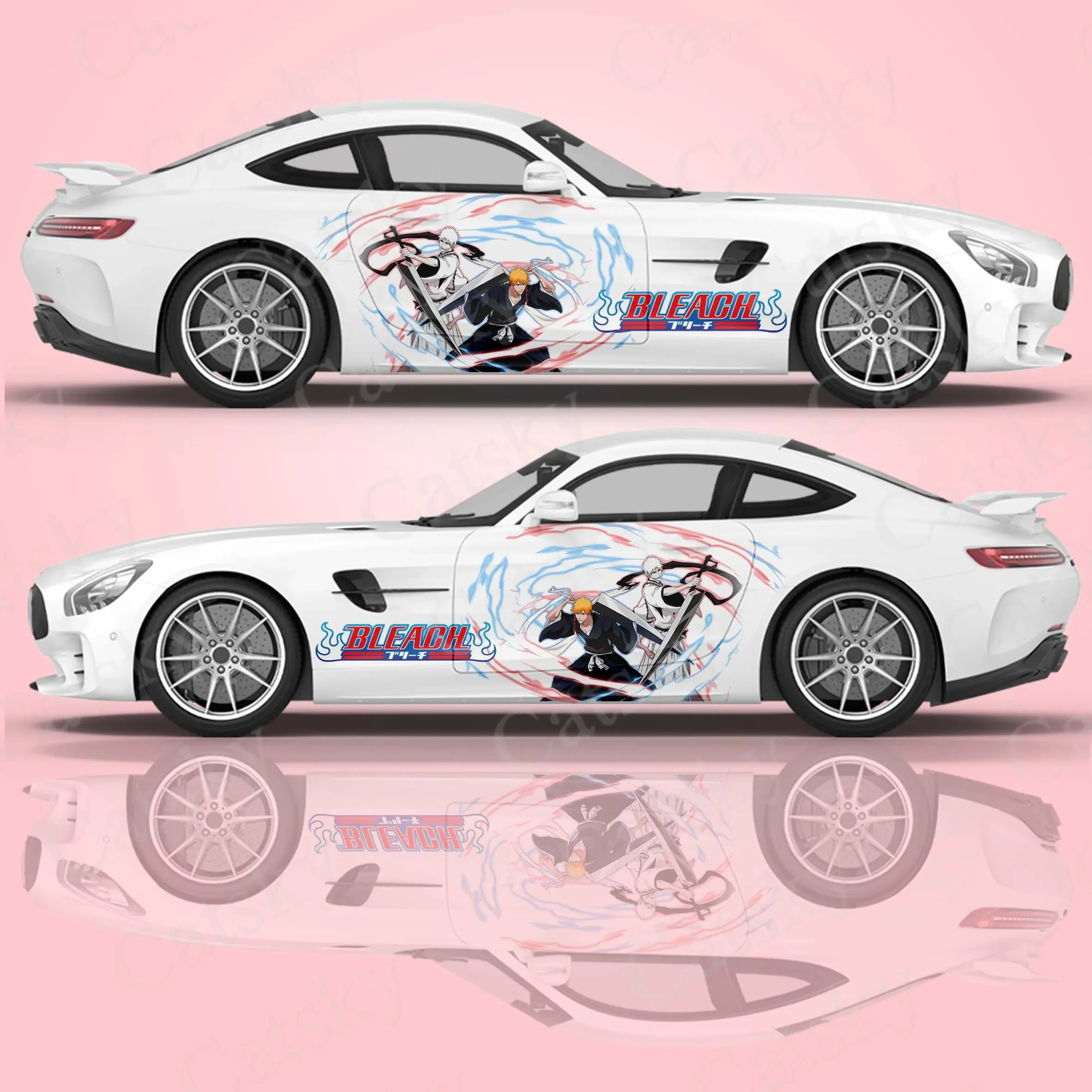 

KUROSAKI ICHIGO BLEACH Itasha Car Body Stickers Anime Itasha Vinyl Car Side Decal Sticker for Anime Lover