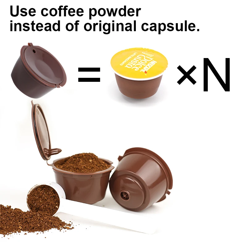 Measuring spoon included for portioning ground coffee