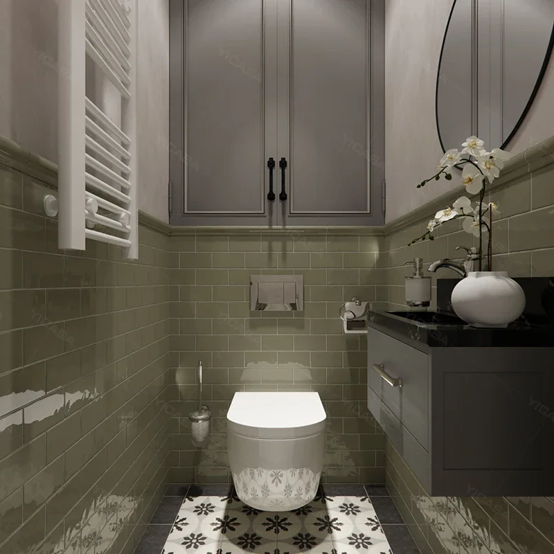 24inch aluminum bathroom vanity with cabinet with led mirror