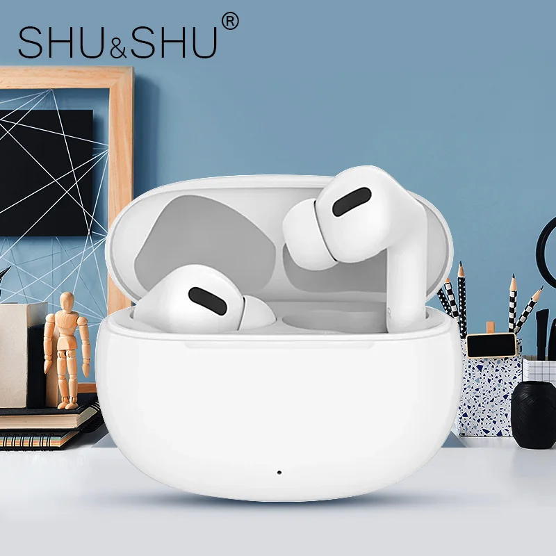 Беспроводные наушники-вкладыши с выдвижным окошком, для IOS и Android