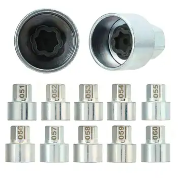 Wheel Lock Key Wheel Lock Key Anti Theft Lugnut Socket Replace for BMW 1 3 5 6 7 Series X1 X2 X3 X4 X5 X6 Z4 Wheel Lock Lug Nut 1