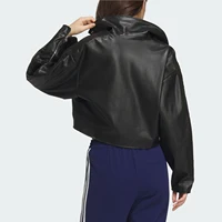 Adidas officiel véritable originaux femme motard Style veste de sport en simili cuir JL7553 2