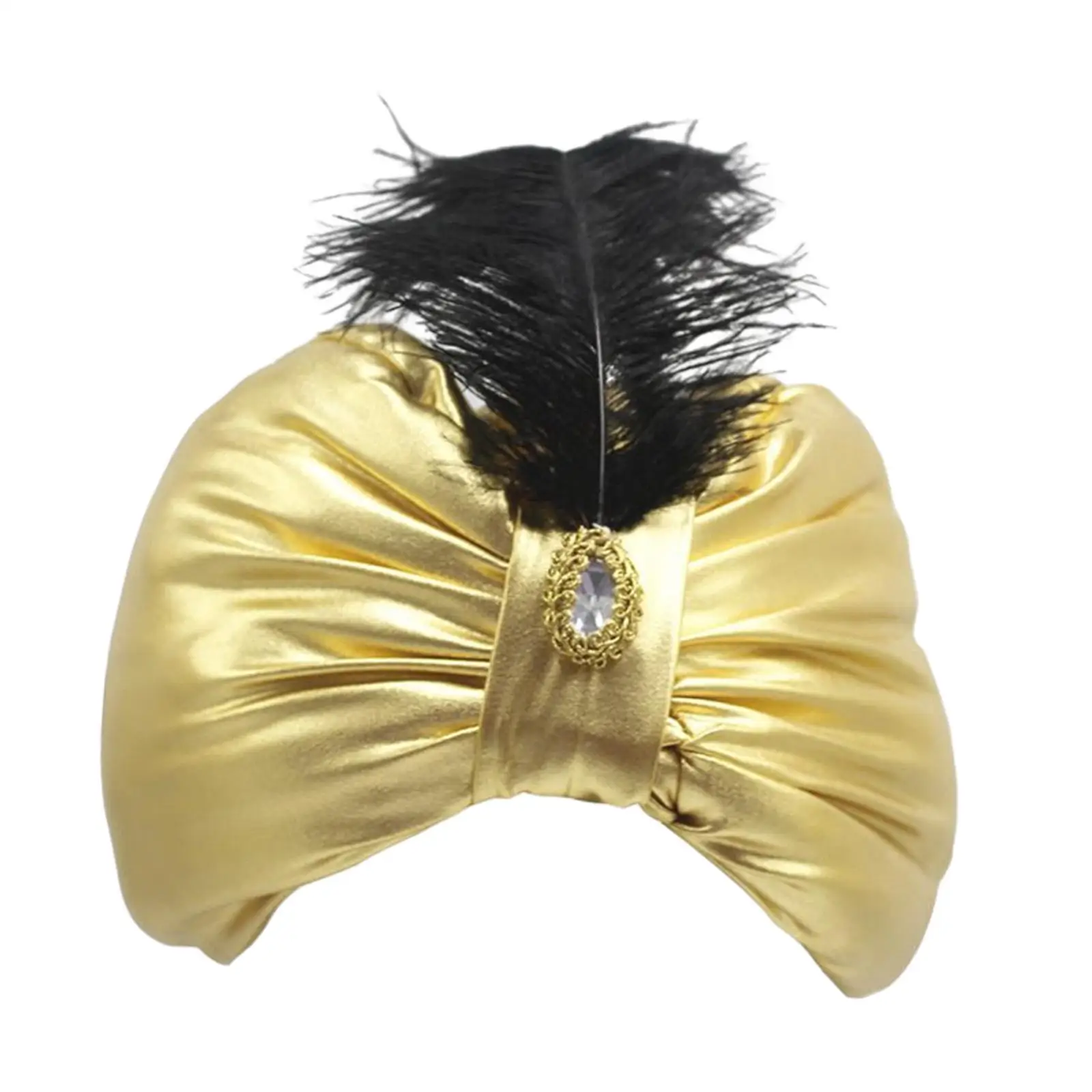 

Unisex Prince King Hat Hair Cover Twisted Pleated Sultan Indian Fashion Soft Head Scarf Headscarf Arab Headwear Decorations Cap