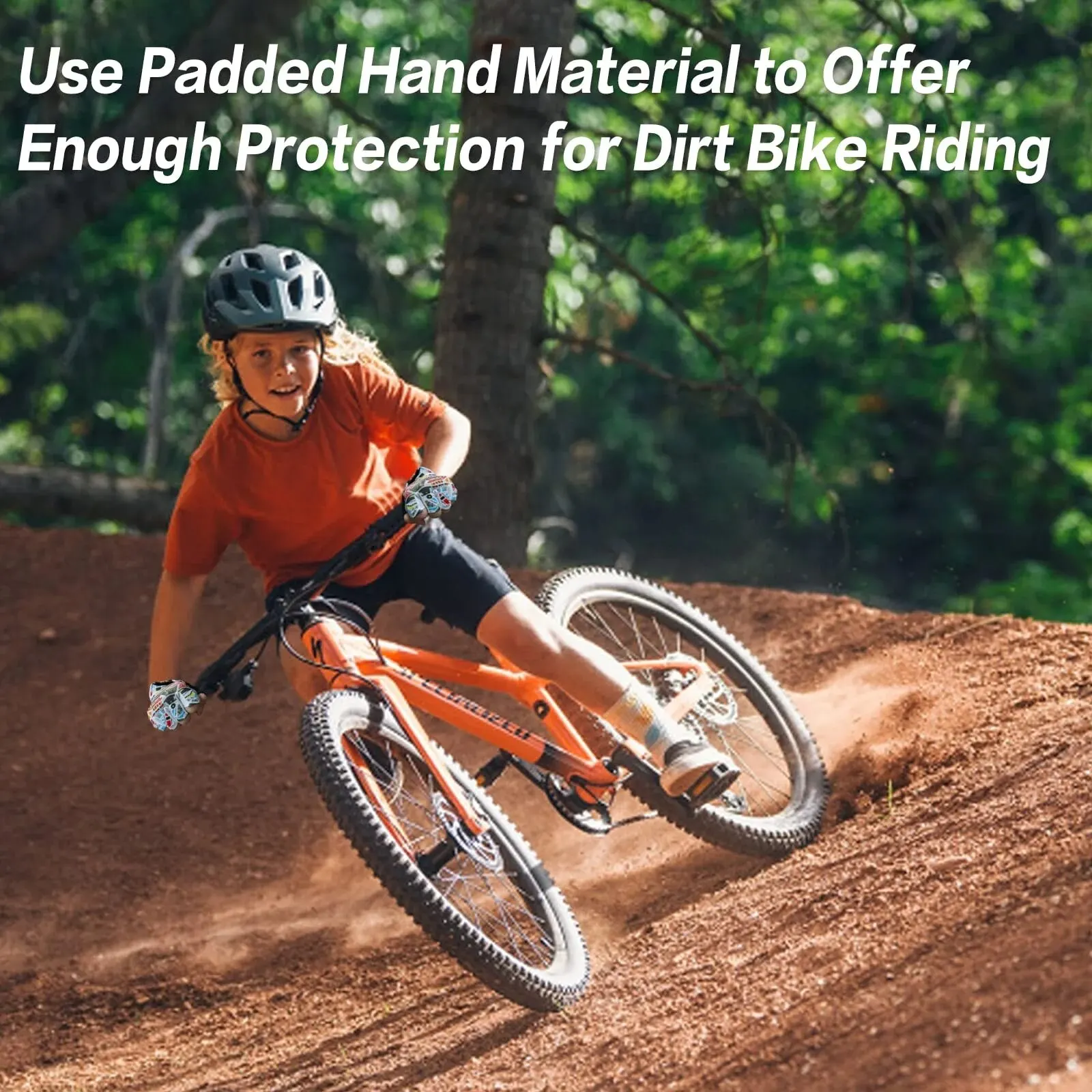 Kids Junior Cycling Gloves 1 Pair Gel Padding Bicycle Half Finger Outdoor Sport Road Mountain Bike Glove Fit Boy Girl Youth
