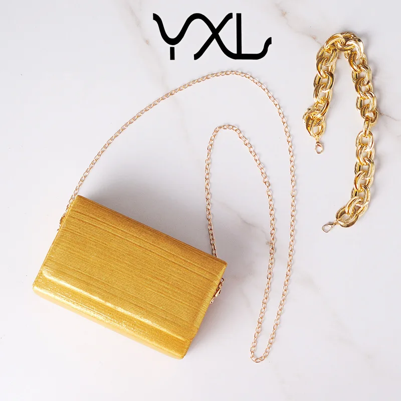 Small Square Bag Featured Chain Evening Bag All-Match High-Grade Women's Bag Simple Shoulder Bag