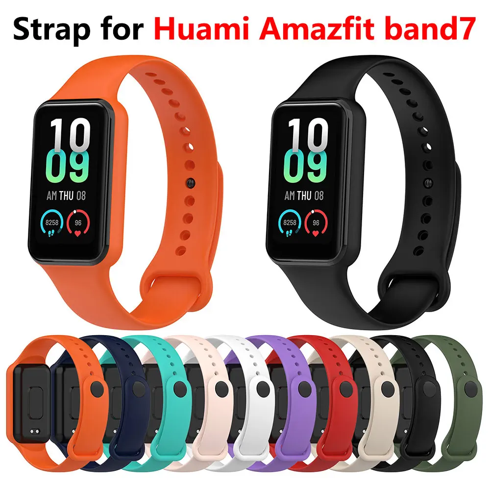 

Soft Silicone Watch Band Strap for Huami Amazfit band7 Replacement Strap Bracelet Sports Wristband For Smart Watch Accessory