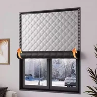 Winter windproof warm curtains, bedroom cold-proof thermal insulation film, sealed windows，Blackout and soundproof - Image 2