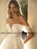 ADLN Romantic Boho Wedding Dress Off The Shoulder V Neck See Through Sequined Applique A Line Tulle Bridal Gown Robe De Mariee 3