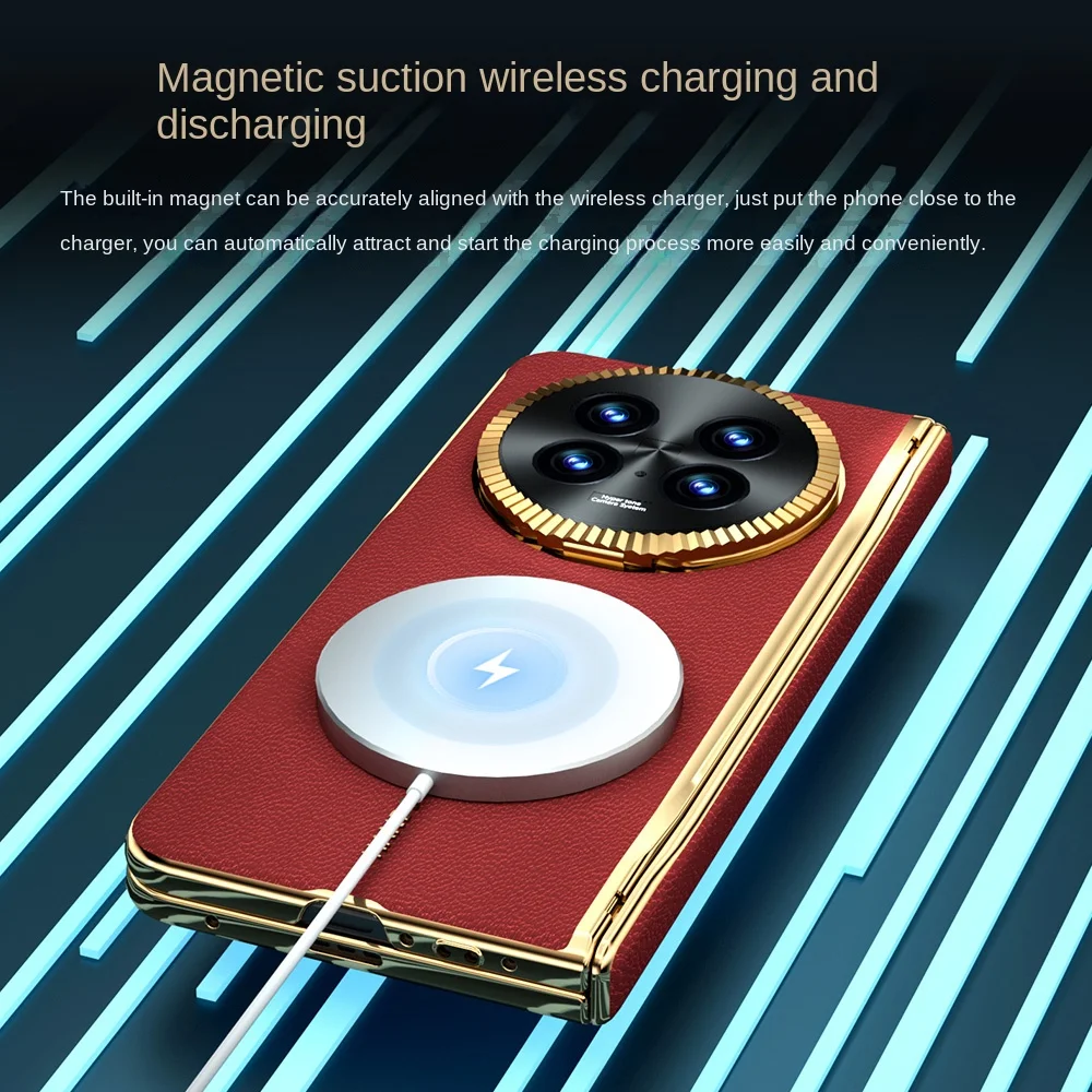 Infinity Foldable Glass Front Film Anti-Fingerprint Phone Case with Comfort Hand Flap