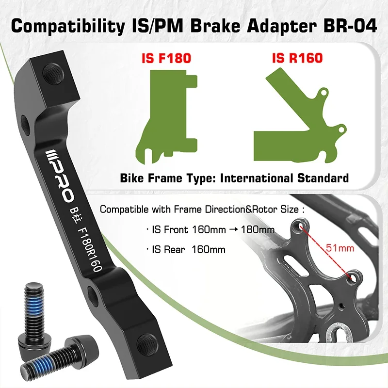 Bicycle Disc Brake Rotors Adapter 140mm 180mm 203mm Front Rear Caliper Adapt Alu