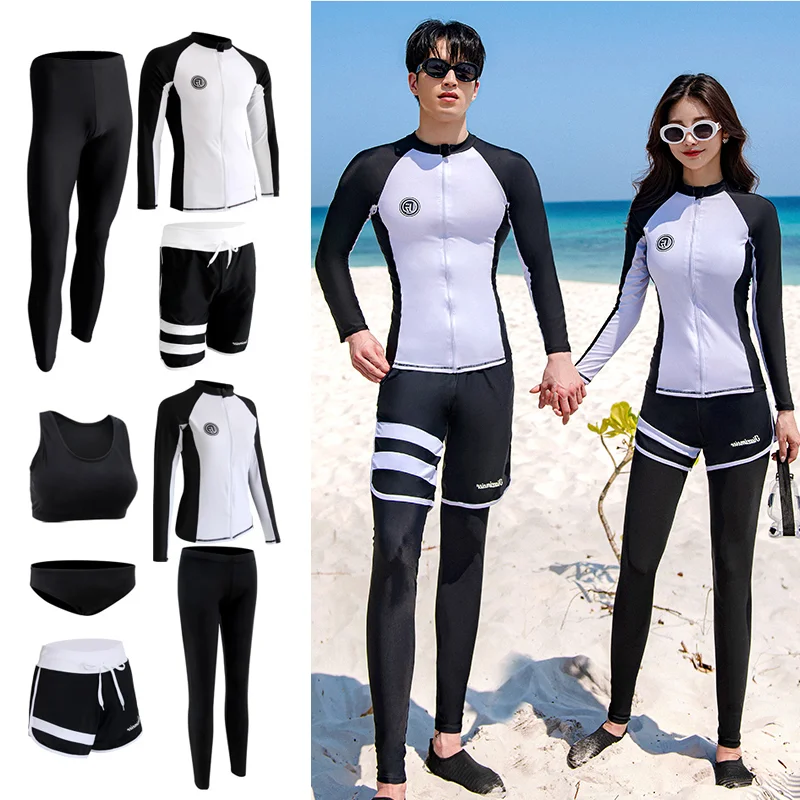 

Wisuwore Diving Suit Couple 20230 New Long Sleeve Long Pants Split Sun Protection Quick Drying Surfing Swimming Jellyfish