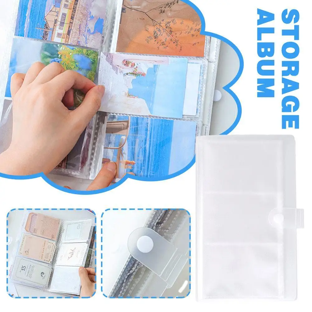 

Storing Commemorative Photos Jewelry Storage Booklet DIY Card Photo Points Portable Card Album Children's Mini D7X8