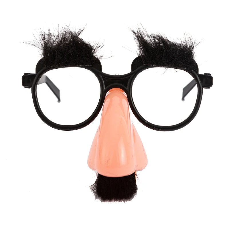 

Children's Adult Funny Bearded Glasses Toy Creative Nose And Mustache Glasses Big Nose Tricky Props Halloween Spoof Glasses