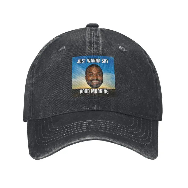 

Забавная бейсболка Kanye West Meme для мужчин и женщин, регулируемая хлопковая бейсболка для взрослых в стиле поп-рэпера, папа, хип-хоп, Снэпбэк кепки