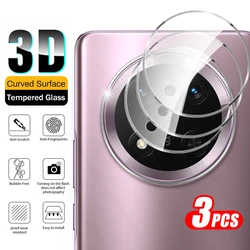 3 - Pack HD Clear Tempered Glass Camera Protector - Anti - Scratch Lens Protective Films for HONOR Magic7 Lite (Transparent - 3Pcs)