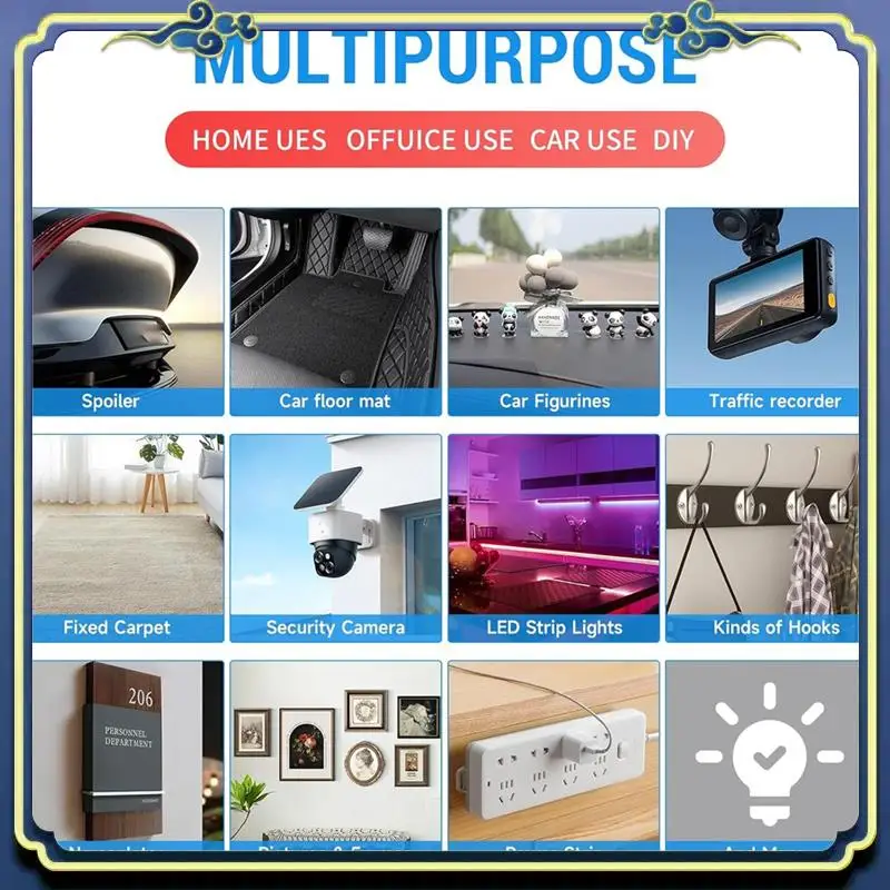 Latest Made Of Transparent Double-Sided Tape, Suitable For Home Decoration, Car Use, DIY, Hanging Pictures, Fixing Carpets