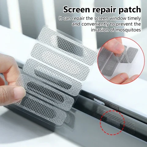 

5/10/15/20pcs Stickers Broken Door Mosquito Mesh Adhesive Practical Anti-insect Window Screen Repair Patch Repair Accessories