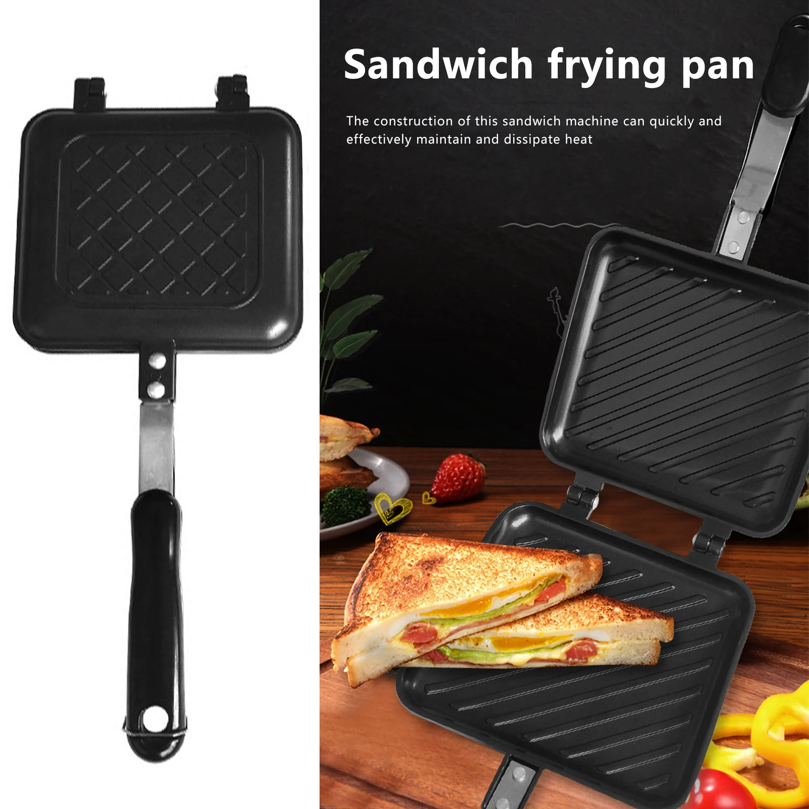 Sandwich Maker Multi-Function Breakfast Machine Compact Panini Press Toast  Grilling Omelets Bread Pancake Maker Waffle Maker - AliExpress