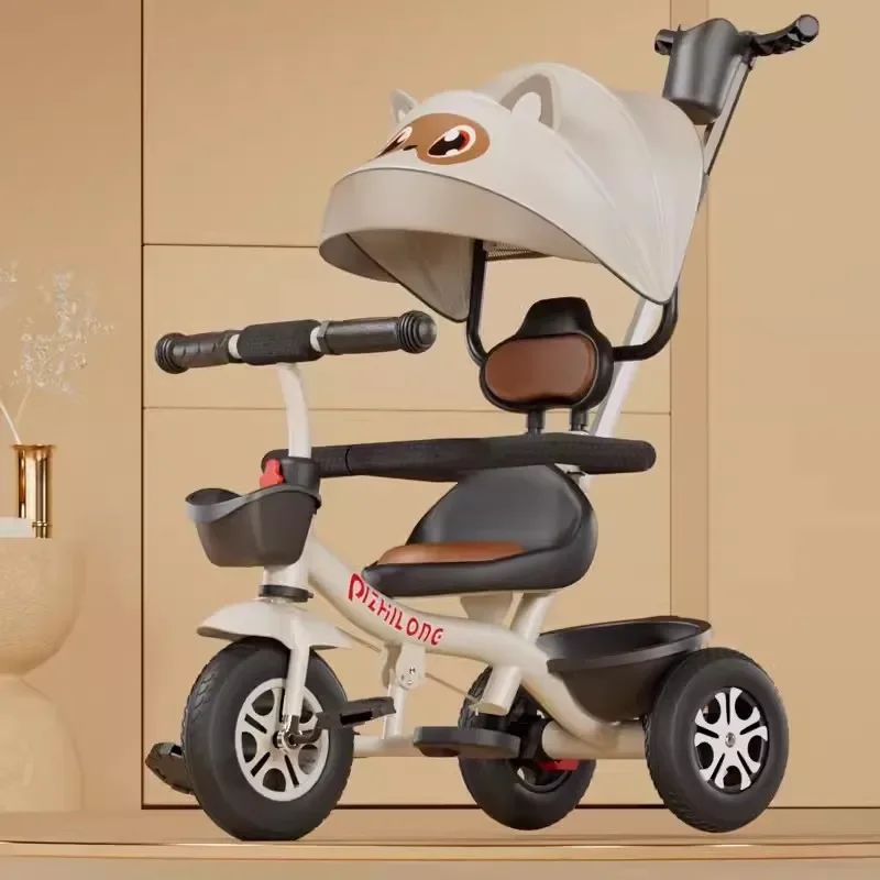 Large Size Soft Seat Children's Tricycle Bicycles 1-3 To 5-year-old Lightweight Baby Strollers Bicycles Baby
